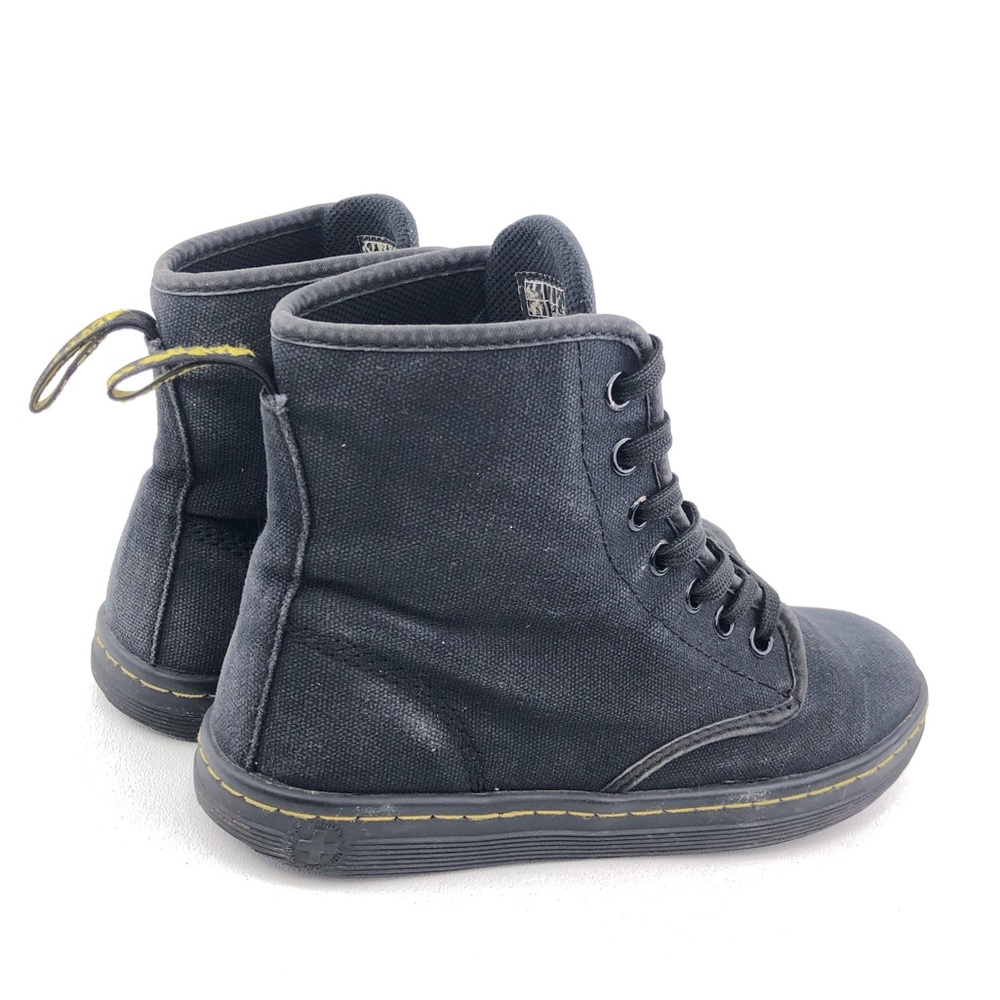 Dr. Martens Shoreditch Black Canvas Ankle Boots 5 - Picture 5 of 11